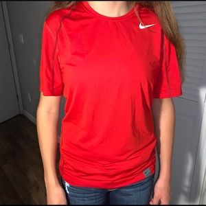 Nike Red Dri-Fit Fitted Shirt